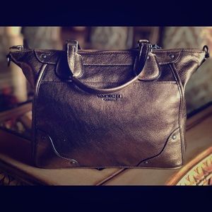 Coach Mickie Satchel Antique Nickel/Brass